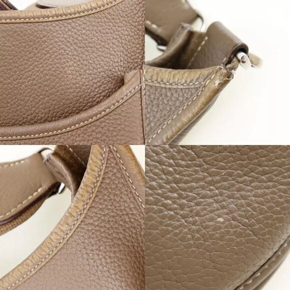 HERMES Evelyne3 GM Shoulder Bag Etope SilverHardware Taurillon Clemence Women - Picture 2 of 12